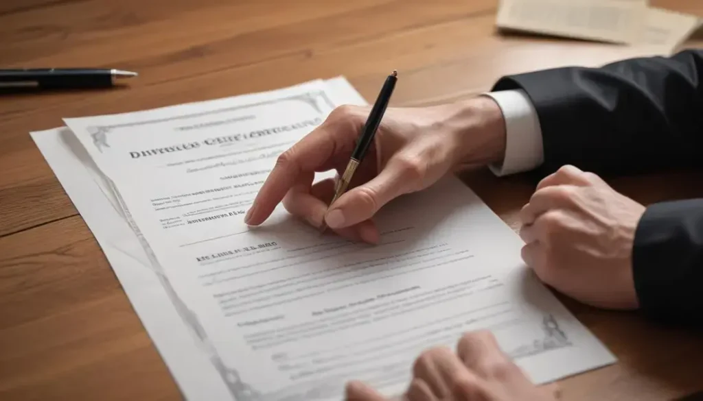 como é a certidão de divórcio