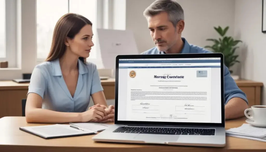 como tirar certidão de casamento com averbação de divórcio online