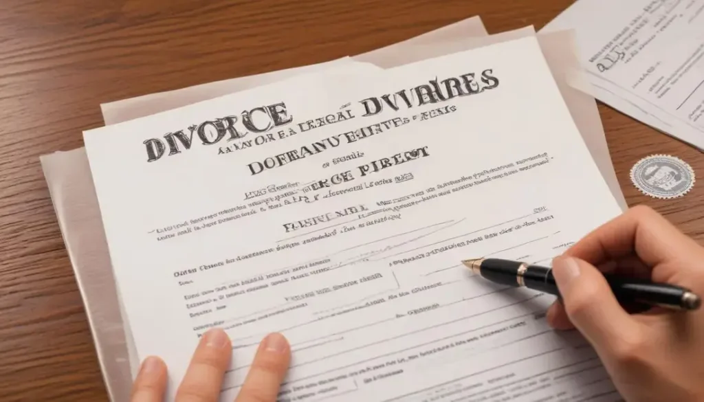 qual documento comprova o divórcio